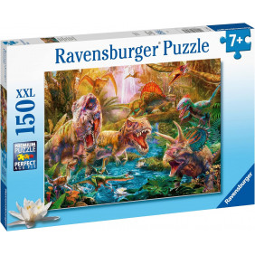 Puzzle Enfant - Le rassemblement des dinosaures - 150 pièces - Dès 7 ans
