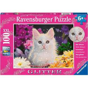 Puzzle Enfant - Chat à paillettes - 100 pièces - Dès 6 ans