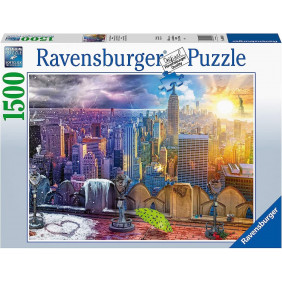 Puzzle Adulte - Les saisons à New York - 1500 pièces - Ravensburger - Dès 14 ans