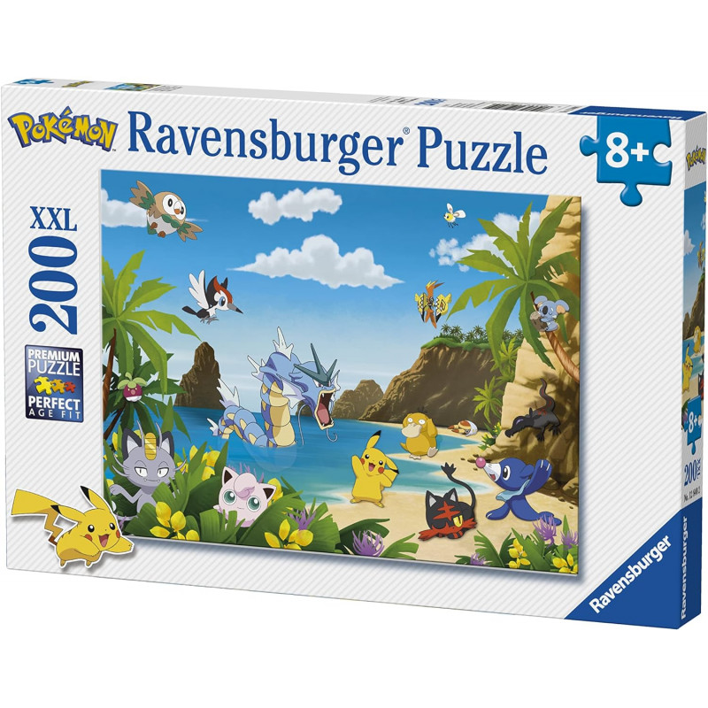 Puzzle Enfant - Attrapez-les tous ! - Pokémon - 200 pièces - Ravensburger -  Dès 8 ans