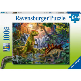 Puzzle Enfant - L'oasis des dinosaures - 100 pièces - Ravensburger - Dès 6 ans