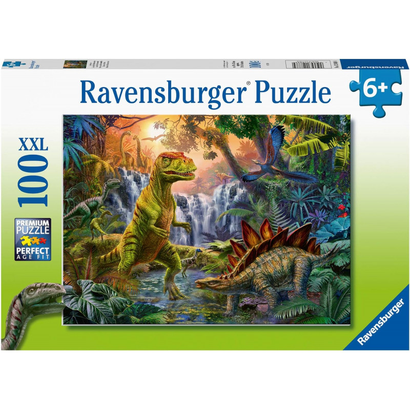 Puzzle Enfant - L'oasis des dinosaures - 100 pièces - Ravensburger