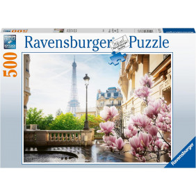 Puzzle Adulte - Le printemps à Paris - 500 pièces - Ravensburger - Dès 12 ans