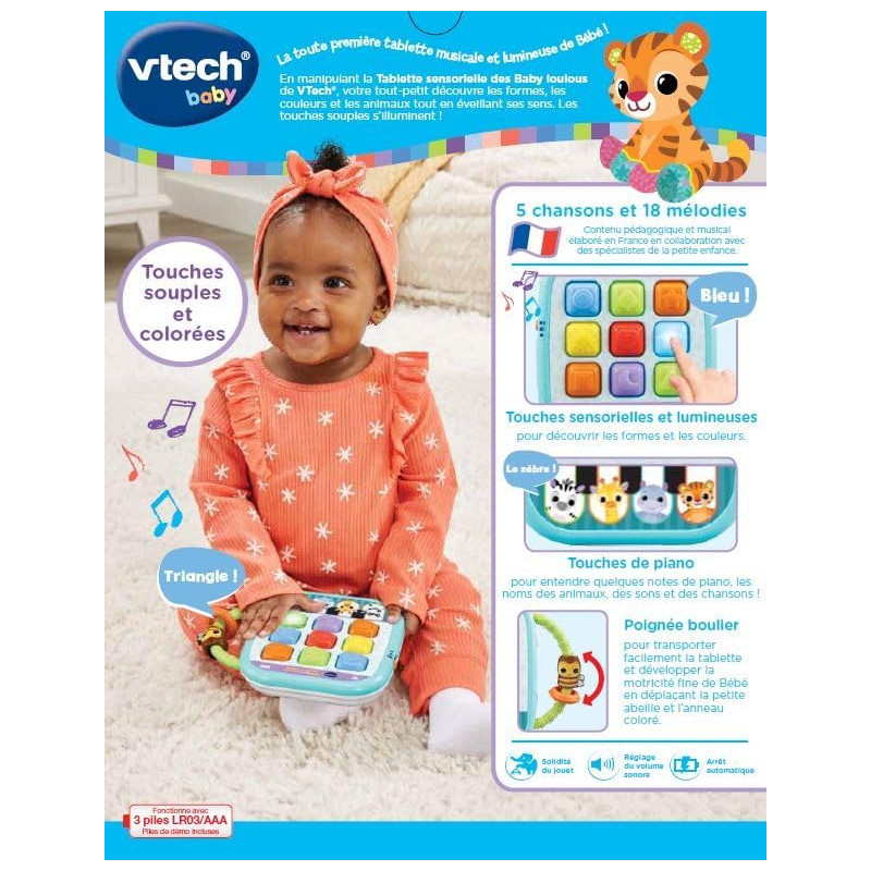 Vtech Jouet pour ordinateur portable pour bébé, multicolore.