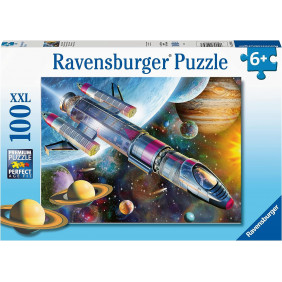 Ravensburger - Puzzle Enfant - Puzzle 100 p XXL - Mission dans l'espace - Dès 6 ans