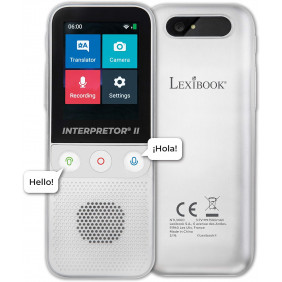LEXIBOOK Interpretor 2 - Traducteur Multilingue Parlant Portable Pro