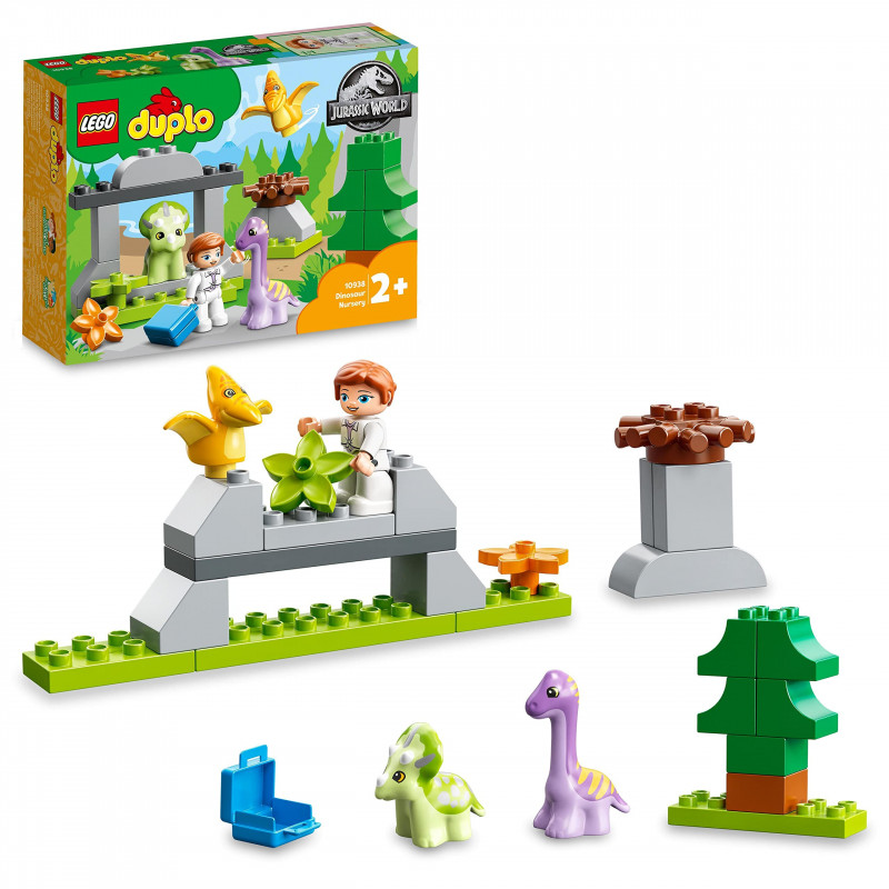 LEGO 10938 Duplo La Nurserie des Dinosaure, pour Enfants de 2 Ans