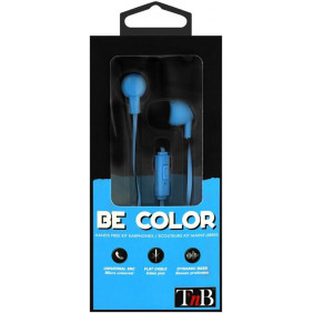 T'nB Tnb - Ecouteurs filaires intri-Auriculaires Jack 3.5mm Collection BE Color Bleu