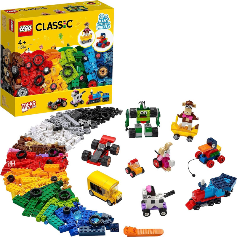 11014 - lego classic - briques et roues - Dès : 4 ans