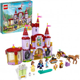 LEGO 43196 Disney Le château de la Belle et la Bête, Jouet du Film Disney avec Mini Figurines - Dès 6 ans