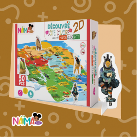 Puzzle Cote d'Ivoire 2D - Niama - 50 pcs - Dès 3 ans