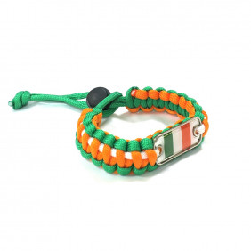 Bracelet orange blanc vert