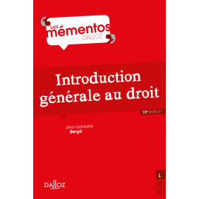 Introduction générale au droit 18e édition - Grand Format