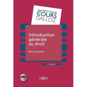 Campus Introduction générale au droit 15e édition- Grand Format