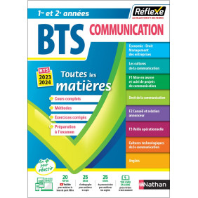 Toutes les matières BTS Communication 1re et 2e années Edition 2023-2024 - Grand Format