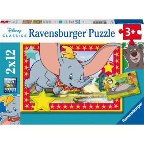 Puzzle Ravensburger Disney Animal - 2x12 pièces - puzzle pour enfants - Dès 3 ans