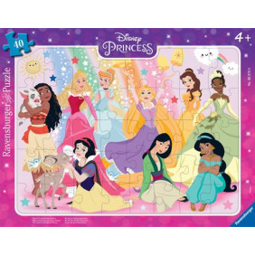 Ravensburger - Puzzle Enfant - Puzzle cadre 45 pièces - Nous sommes les princesses Disney/Princesse Disney - Enfants dès 4 ans