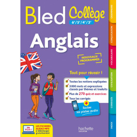 Bled Collège Anglais 6e à 3e Edition 2023 - Grand Format