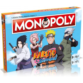 Winning Moves - Monopoly Naruto Shippuden -Jeu de société - Jeu de plateau - 2 à 6 joueurs - A partir de 8 ans