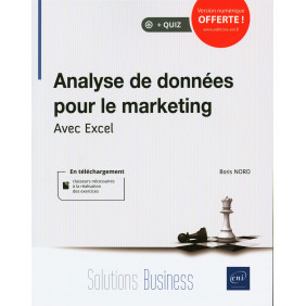 Analyse de données pour le marketing - Avec Excel - Grand Format