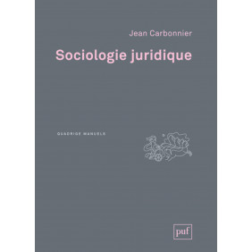 Sociologie juridique 3e édition - Grand Format