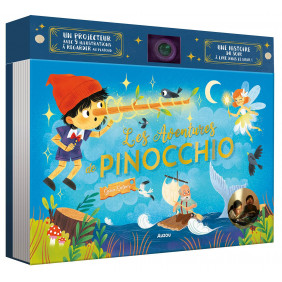 Les aventures de Pinocchio - Un projecteur avec 9 illustrations à regarder au plafond - Album - Dès 3 ans