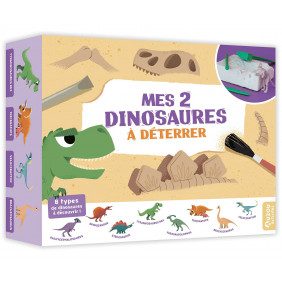Mes 2 dinosaures à déterrer - Dès 3 ans