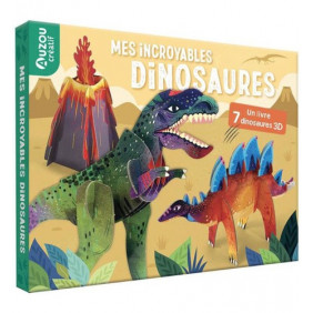 Mon coffret d'artiste - Mes dinosaures à construire - Dès 3 ans
