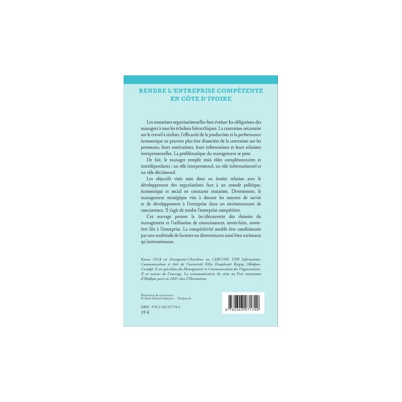 Rendre l'entreprise compétente en Côte d'Ivoire - Quel management ? - Librairie de France