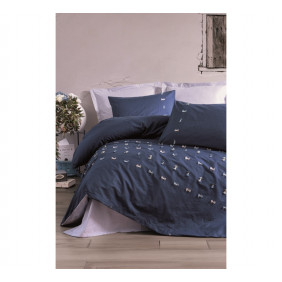 Brode - Ensemble de drap avec housses de couette en coton - lit 3 places