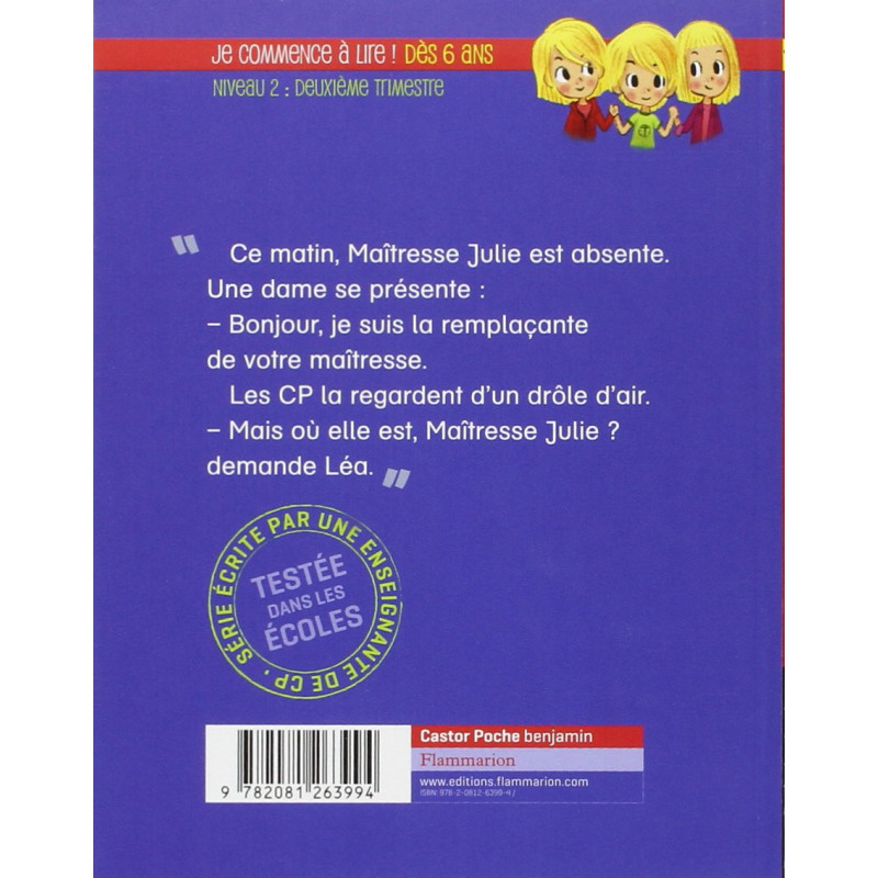 Je suis en CP Tome 4 - Occasion - Poche
La remplaçante - Librairie de France