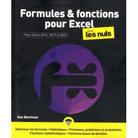 Formules et fonctions pour Excel pour les nuls - Pour Excel 2016, 2019 et 2021 - Grand Format