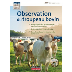 Observation du troupeau bovin
2e édition avec 1 DVD - Librairie de France