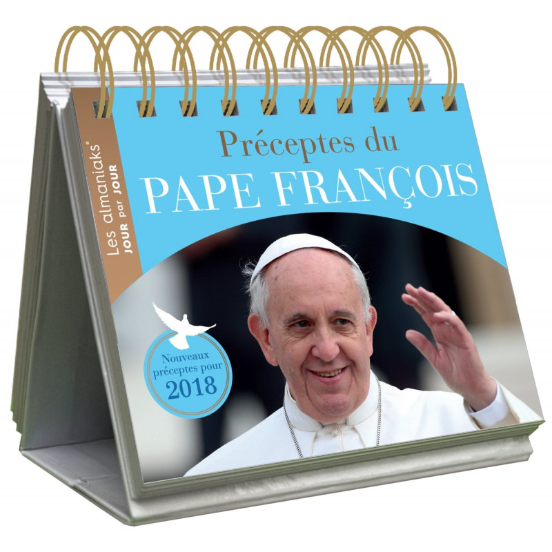 Almaniak Préceptes du pape François 2018  - Librairie de France