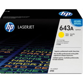 HP 643A Yellow Original LaserJet Toner Cartridge, Q5952A