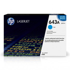 Toner hp 643A (Q5951A) cartouche de toner Cyan