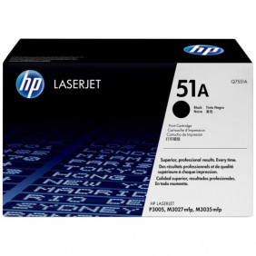 Toner hp 51A (Q7551A) noir de 6500 pages - cartouche laser de marque HP