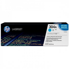 Toner HP 304A (CC531A) cyan de 2800 pages - cartouche laser de marque HP