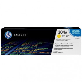 Toner HP 304A (CC532A) jaune de 2800 pages - cartouche laser de marque HP