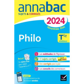 Philo Tle générale - Sujets & corrigés - Grand Format Edition 2024