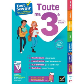 Toute ma 3e - Spécial brevet. Avec le Guide parents détachable - Grand Format