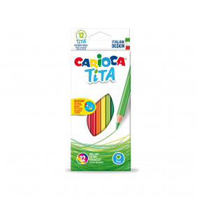 Carioca Crayons TITA - 12 Pcs ‎- Age 4 ans et plus