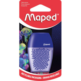 Maped - Taille-crayons Shaker - 1 trou - Avec réservoir - Décor Deepsea Paradise - 034032