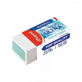 Maped - Mini gomme - Blanche - Sans PVC - Technic Ultra - 106711 - Vendu à l'unité