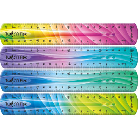 Maped- TWIST'n Flex Decor Règle, 279215, Multicolore - Vendu à l'unité