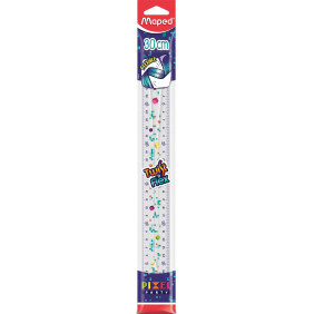Maped Pixel Party Twist'n Flex - Règle plate flexible 30 cm