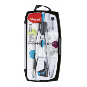 Maped Precision System Spring Compas 3 Pièces - Coloris Bleu