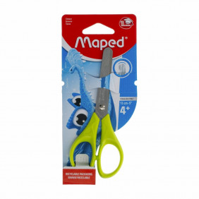 Maped 13 cm Ciseaux à bouts ronds en acier inoxydable avec graduation Marquage