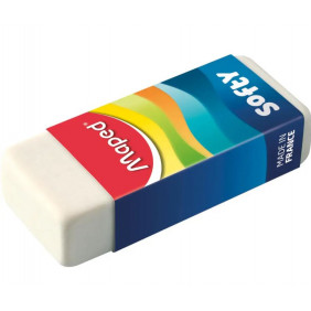 Maped gomme Softy format moyenne, boîte de 20 pièces - Vendu à l'unité