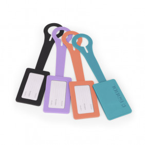 Porte-carte accessoires de voyage - Mauve